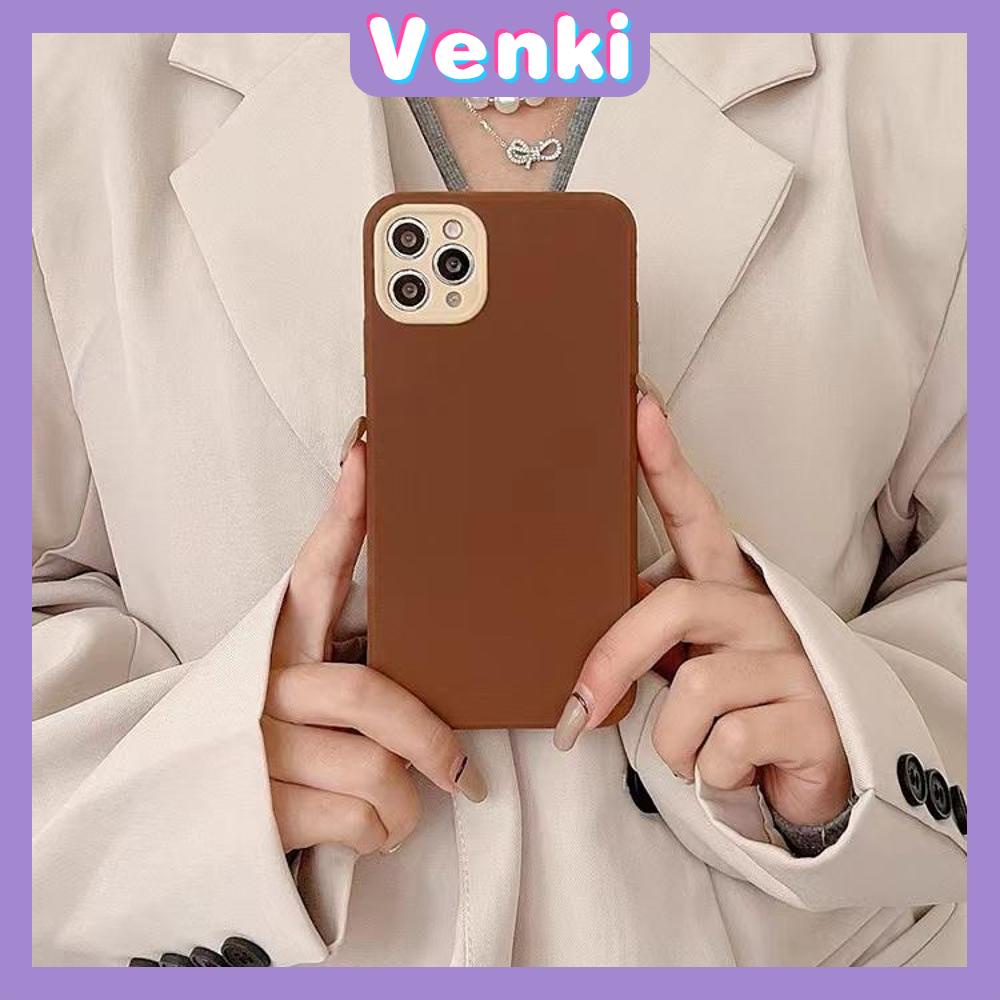 iPhone Case Silicone Soft Case Detachable Frame Button Protection Camera Built-in Plush Skin Feel Brown Compatible For iPhone 11 Pro Max 13 Pro Max 12 Pro Max 7Plus xr XS Max