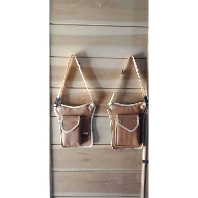 Tas FBI GADGET  semi kulit kiri kanan tersembunyi anti maling