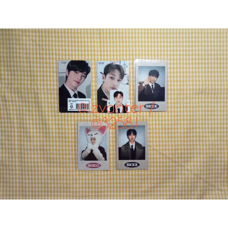 STRAY KIDS PHOTOCARD ID PHOTO CLIO OFFICE LOOK POLA SKZOO SKZ-X CHAN LEE KNOW CHANGBIN JEONGIN