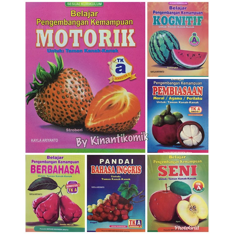 Paket Lengkap LKS TK A dan B / Buku Pegangan Anak TK A TK B/ Buku Anak