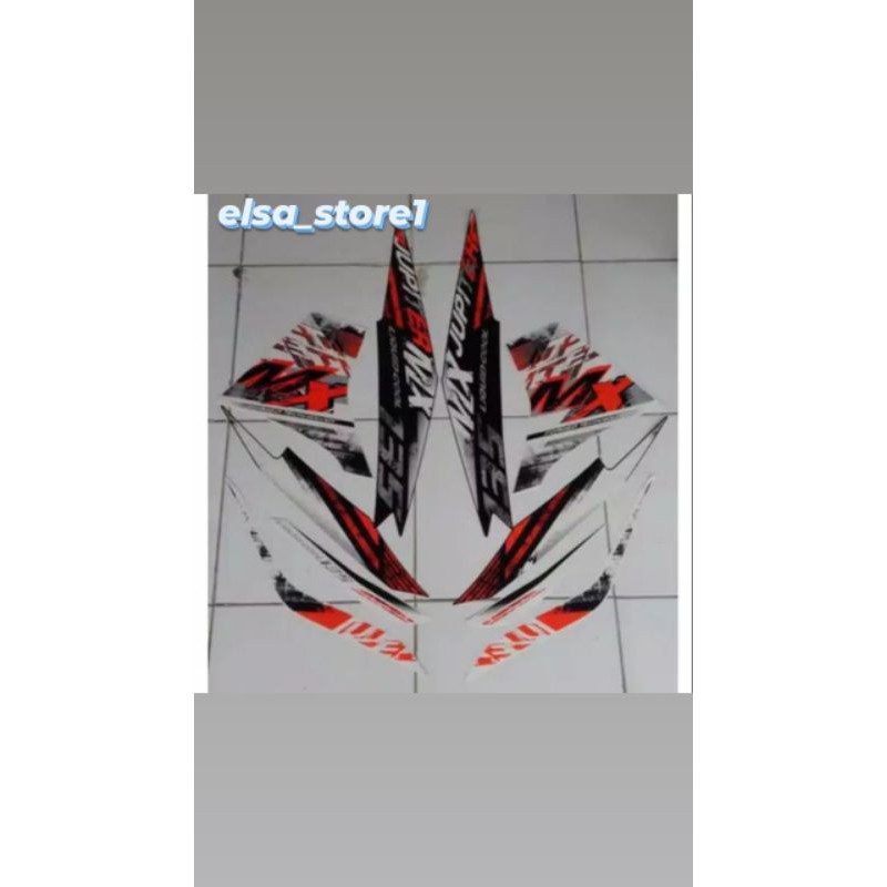 striping new jupiter mx 135 2014 hitam orange putih