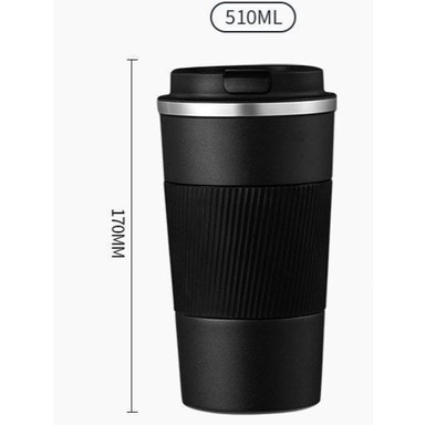 Tumbler Kopi Rubber Grip Stainless Steel 510ML Botol Minum Kopi