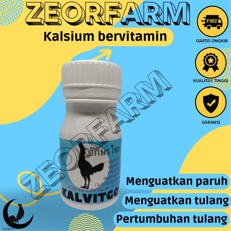 kalsium penguat tulang dan pertumbuhan plus vitamin komplit zeorfarm