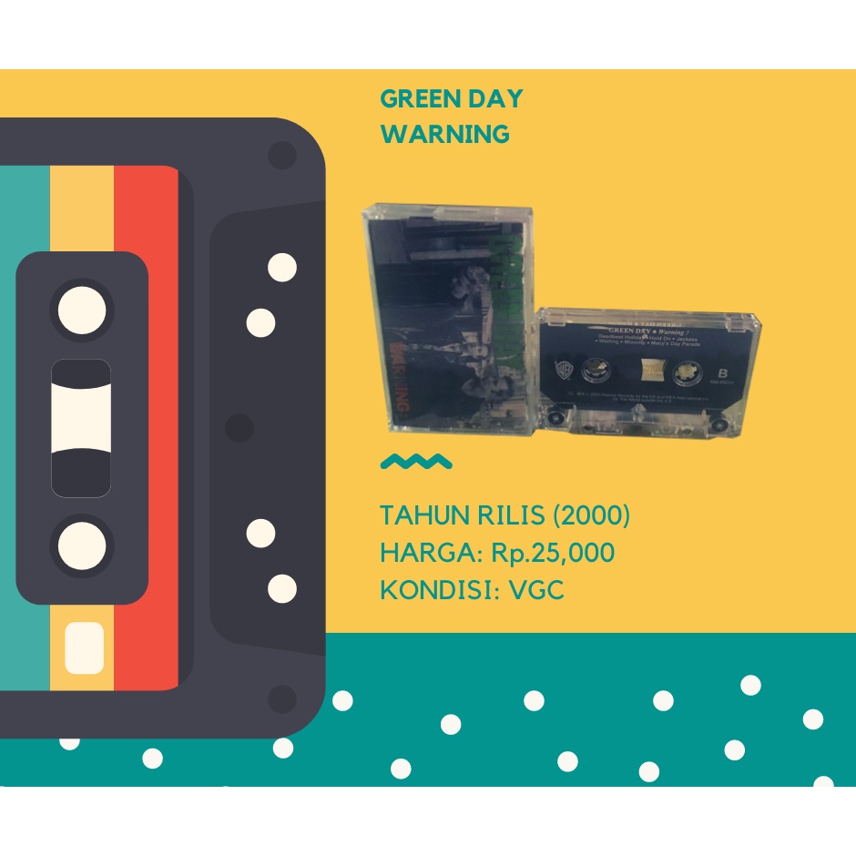 Kaset Green Day - Warning
