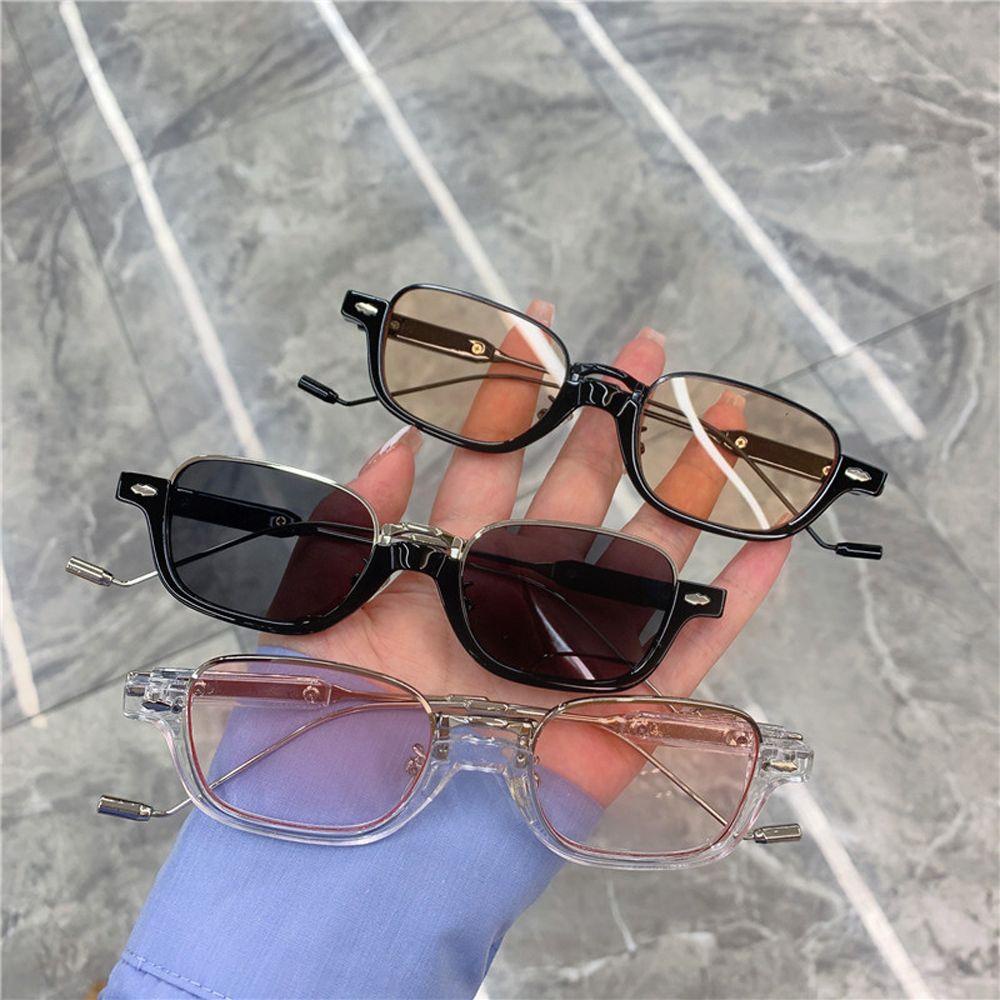 Nickolas1 Wanita Kacamata Temperamen Unik Retro Spectacles Fashion Pelindung Mata Hip Hop Mental Frame