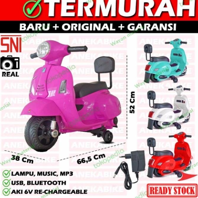 Motor Mainan Vespa Aki Anak - Anak