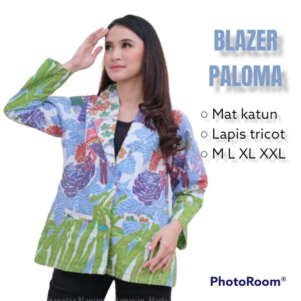 Blazer Paloma Lapis TRICOD batik solo atasan kerja blazer kantor jas wanita
