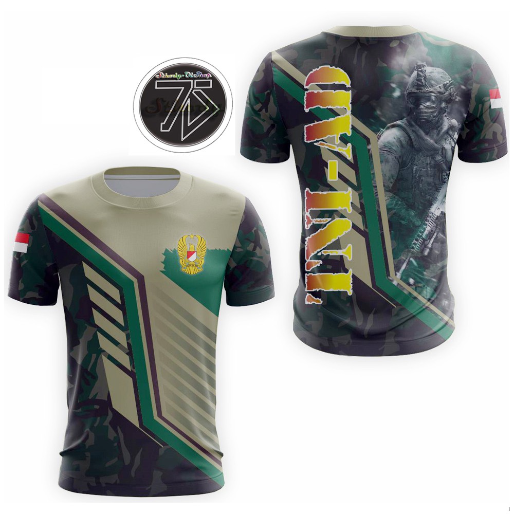 Baju Jersey TNI AD Full Printing HD/ Promo/ Kwalitas OK/ COD (AD01)