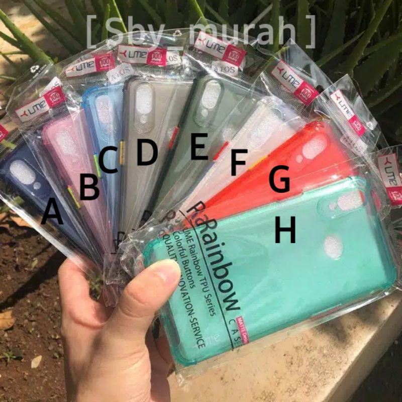UME Rainbow Case IPHONE 12 MINI 12 PRO MAX 12 Biasa Redmi Note 8 Pro Redmi Note 9 Pro Silikon Matte