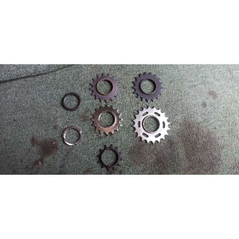 cog lockring fixie doltrap 12t,16t,17t,20t lokal taiwan crom hitam besi classic fixed gear not njs
