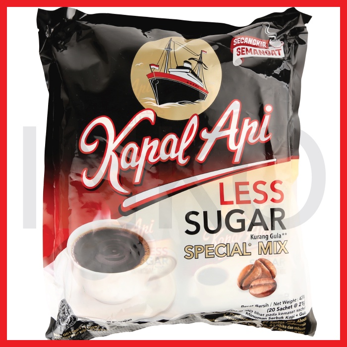

KAPAL API MIX LESS SUGAR KURANG GULA BAG 20X21GR