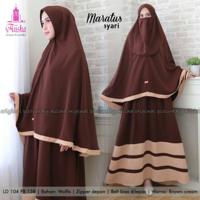 New ready gamis mar'atus syari ori by aiisha