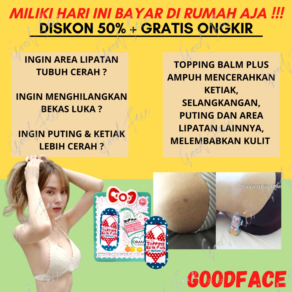 Topping Balm Plus Original 100% Original Thailand - pemutih ketiak, selangkangan, bokong leher