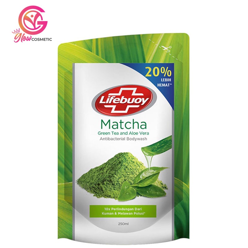 LIFEBUOY MATCHA GREEN TEA AND ALOE VERA ANTIBACTERIAL BODYWASH 250ML