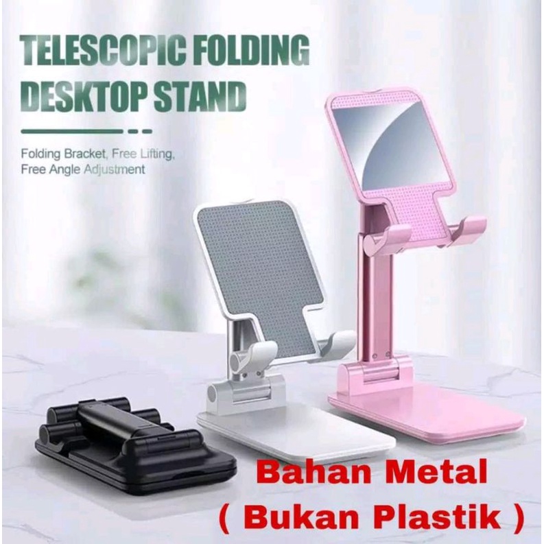 Dudukan HP HD-23 / Holder Folding Destop Phone Stand ( Bahan Metal Bukan Plastik )