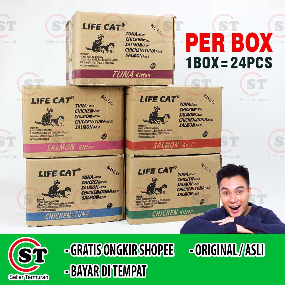Makanan Kucing Basah Life Cat Pouch Kitten Adult 85gr / 85 gr Sachet