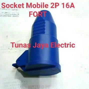 Mobile Socket Industri / Stop Kontak 2Phase 2Pin 16A/250V FORT