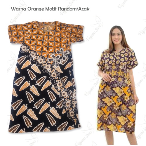 Daster Pekalongan Motip Kembang Daster Busui dan Remaja Dewasa, Ibu-ibu-Vegasus Store (COD)