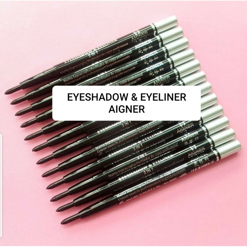 [12 pencil] AIGNER EYESHADOW &amp; EYELINER 2in1 PENCIL PUTAR