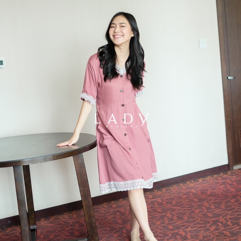 MAHALINI SLEEPWEAR | Sleepwear Dress Sexy Model Daster Kekinian Terbaru Bahan Rayon Adem Nyaman