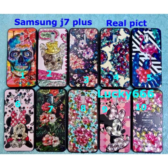 Soft case blink blink samsung galaxy j7 plus silikon motif diamond samsung j7 plus j7plus j7+