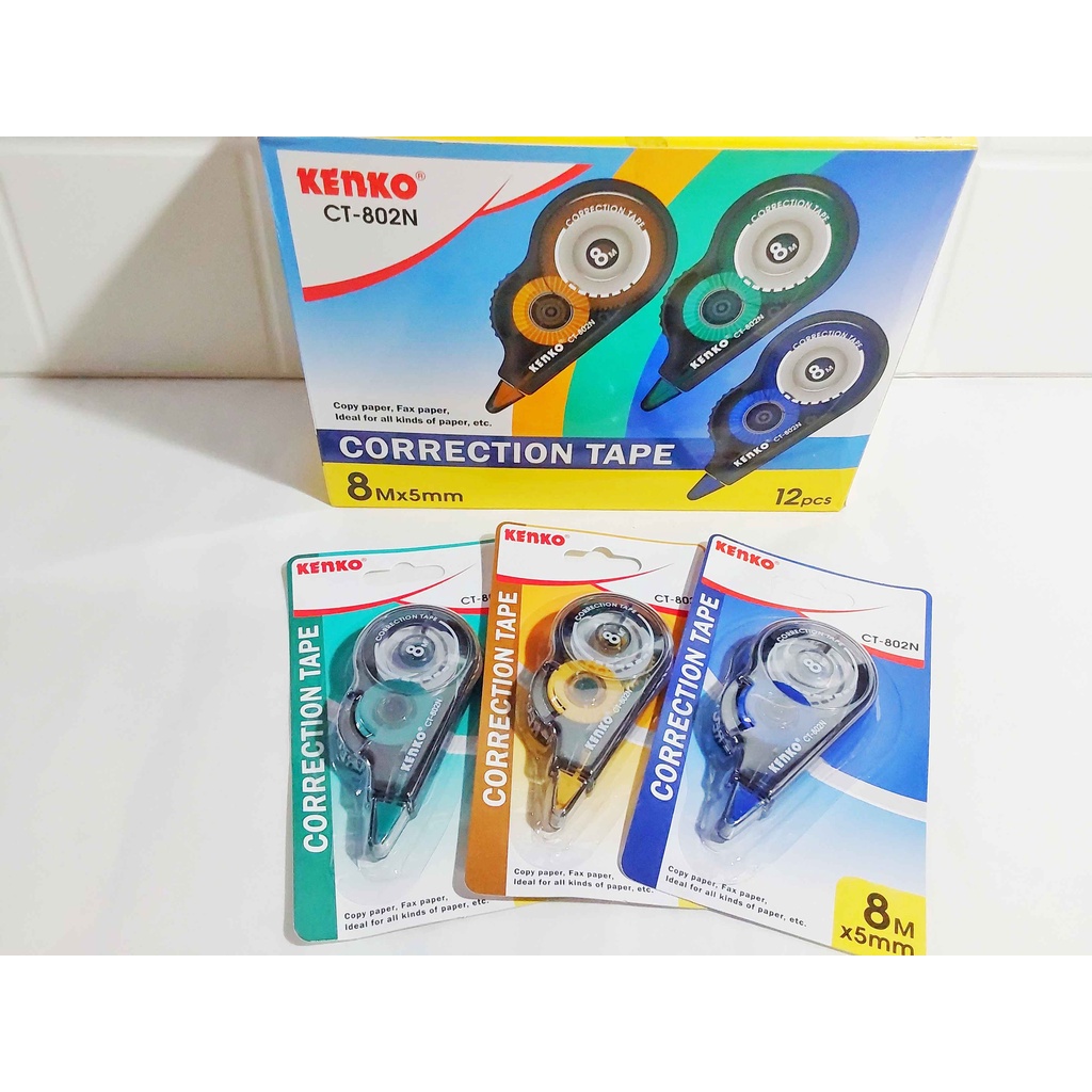 

(PCS) Tip Ex Kertas Kenko CT-802N / Correction Tape Pita Koreksi Kenko CT-802N / Tip Ex Pita Murah