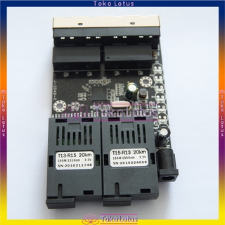 10/100Mbps 2 SC 4 RJ45 Ethernet Fiber Switch Single Mode Fiber Port PCB [BISA COD]