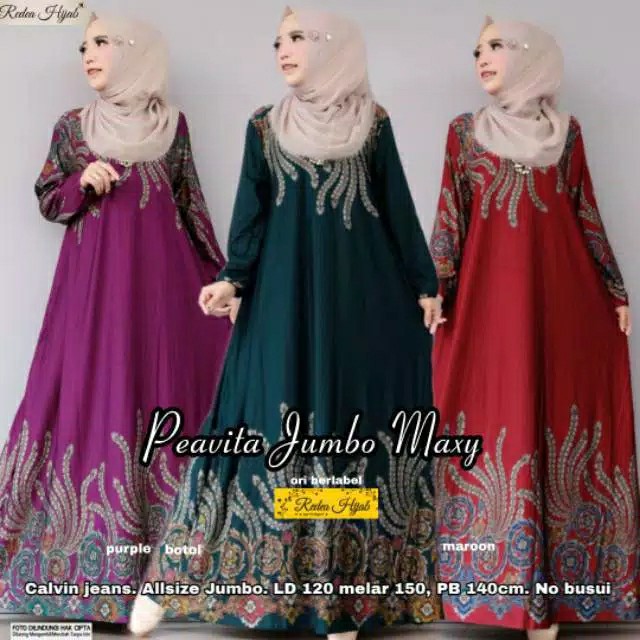 Baju Gamis Ld 120 130 Motif Batik Raqila Arista Gamis Ibu