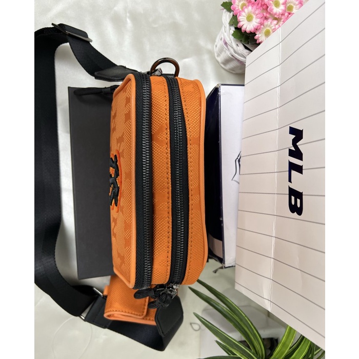 Tas MLB Korea Monogram nylon Jacquard Mini Crossbag