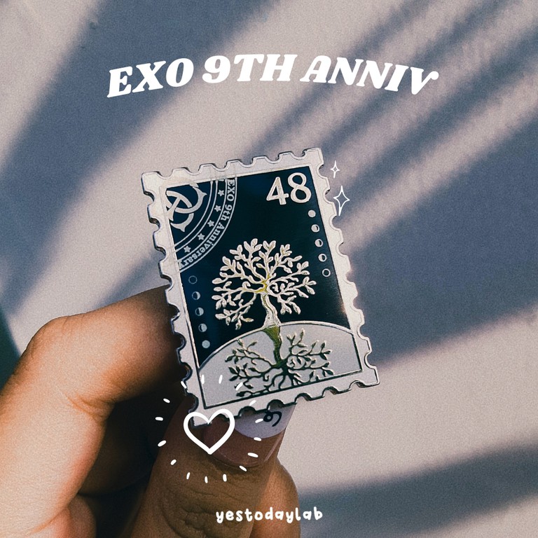 EXO Enamel Pin: 9th Anniversary