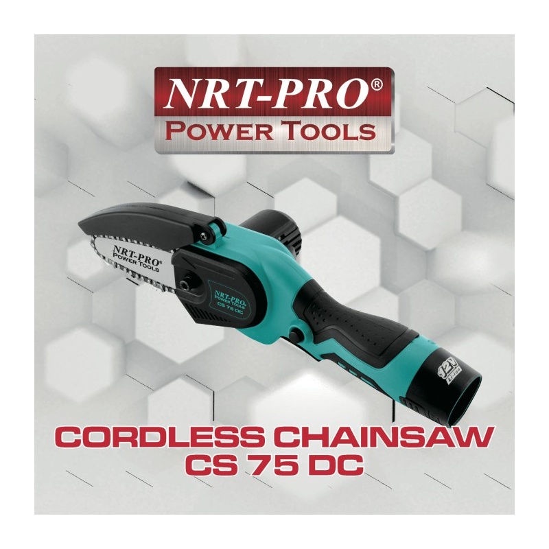 Murah NRT PRO CS75DC CORDLESS CHAINSAW MINI 4" - MESIN GERGAJI RANTAI MINI - DEFAULT