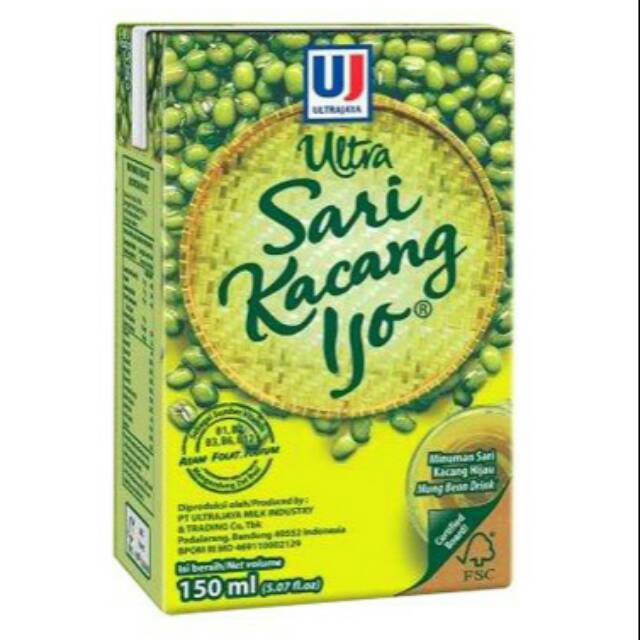 

Ultrajaya sari kacang hijau 150 ml