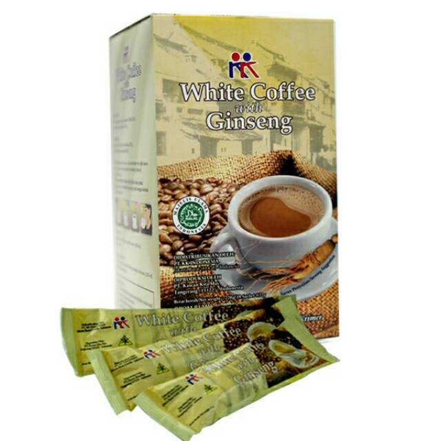 

White Coffee with Ginseng. Isi 12 sachset. Terlaris. Terbaru. Ready Stok