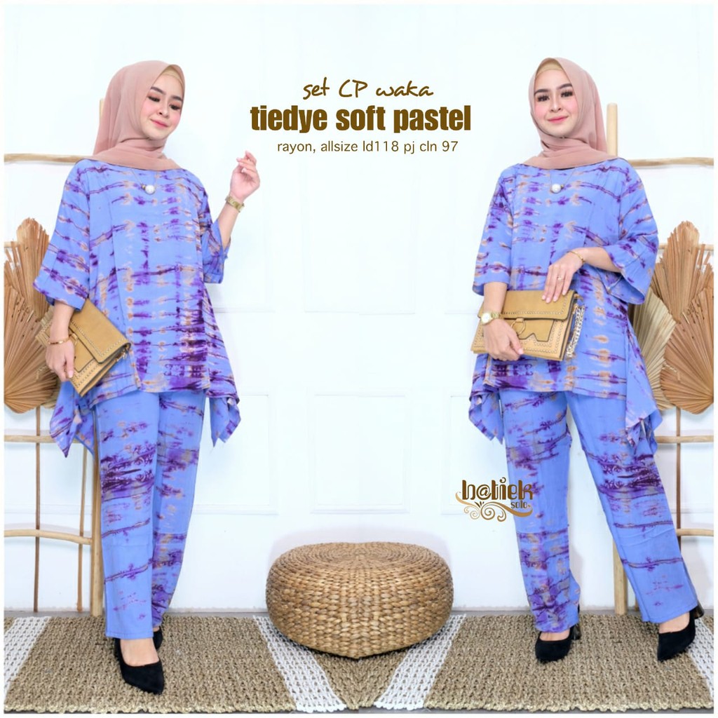 Set cp waka tiedye soft pastel