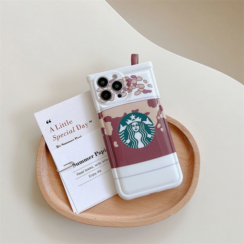 Case Desain Starbucks Milk Tea Cup Untuk iPhone 12 13 11 Pro Max X Xs Max Xr ryhf