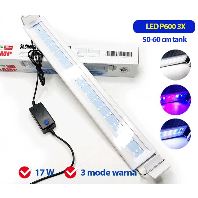 Lampu Aquascape Aquarium 3 Mode Hikari Hk P 80 60 50 40 30  Lampu Led Arwana Aquascape 3 Warna