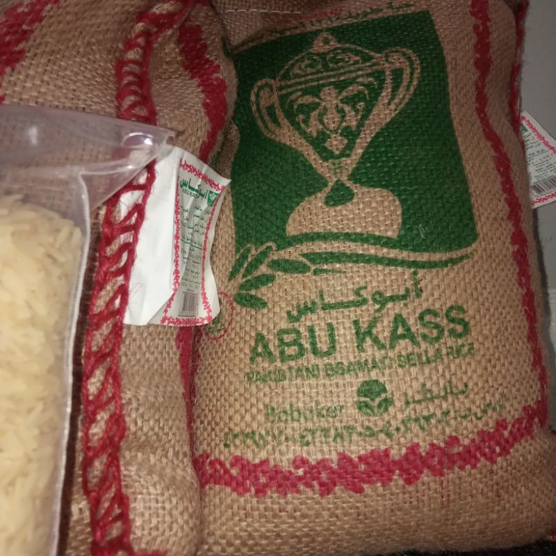 

Beras Basmati Abu Kass abukass asli segel hijau