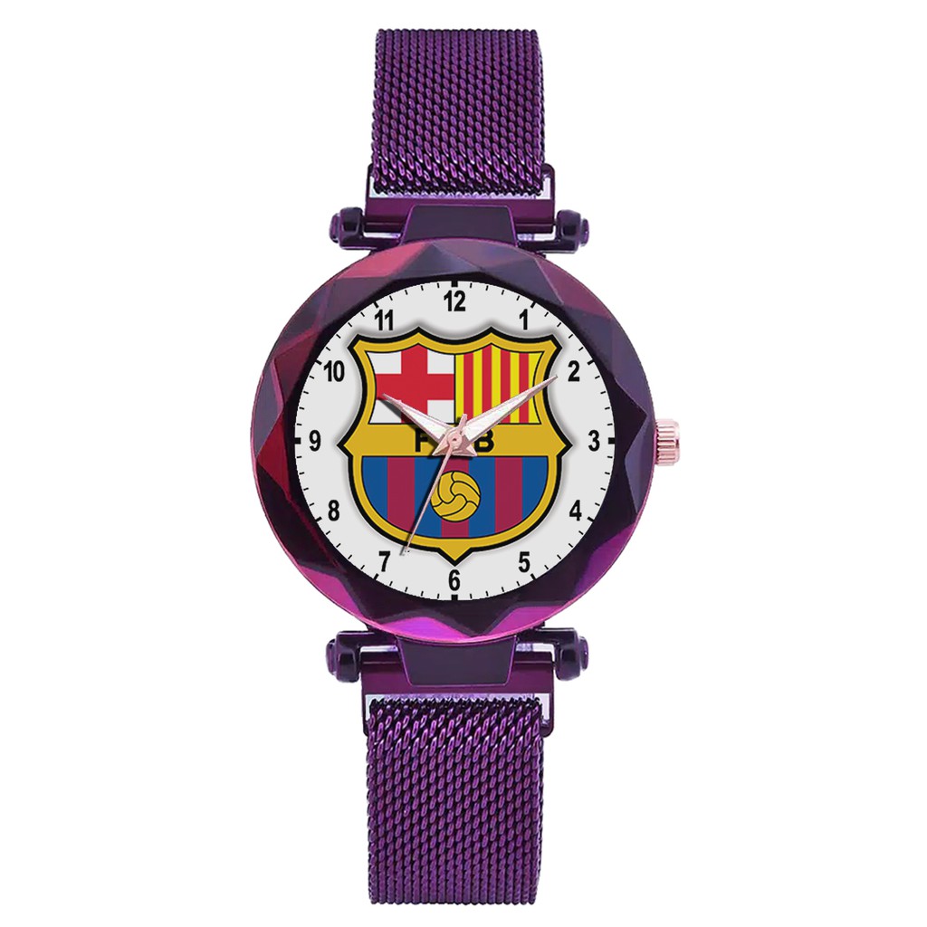 Jam Tangan Wanita Custom - FC BARCELONA 1 Free Box &amp; Batre Cadangan