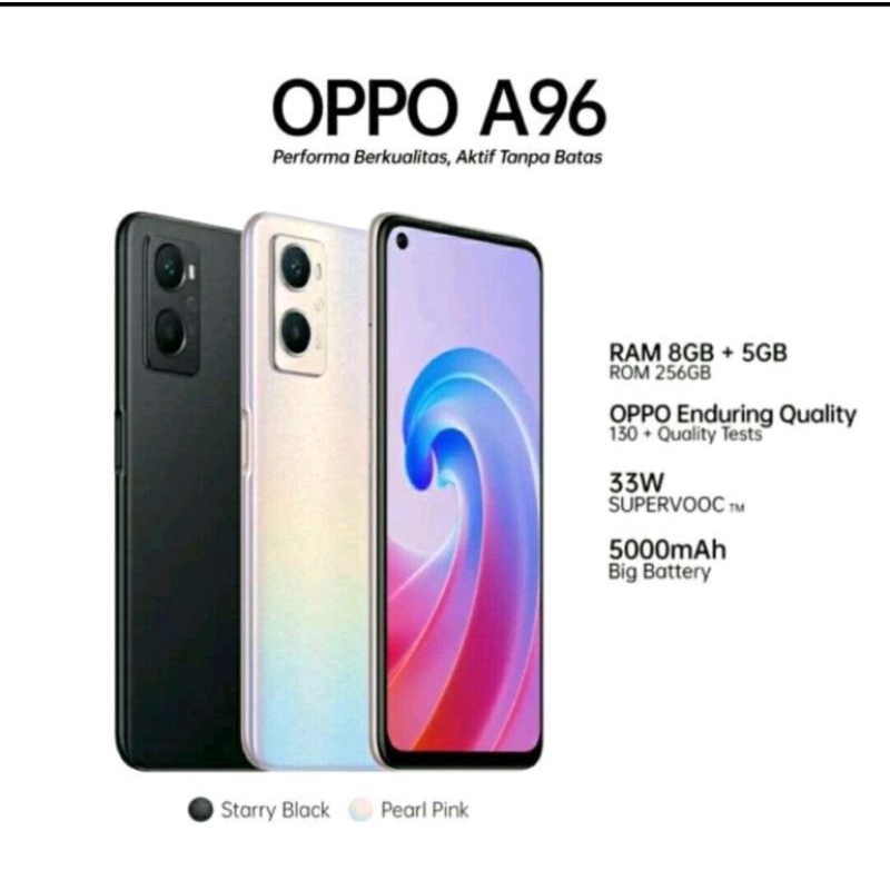 OPPO A96 RAM 8/256 DAN OPPO A16 RAM 4/64 BARU GARANSI RESMI