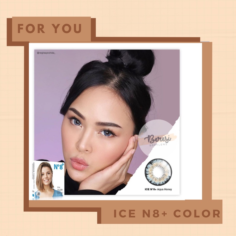 s Softlens Ice N8+ Colour Softlen Normal Minus Soflen Aqua Honey Grey Honey Brown Honey Navy Soflens