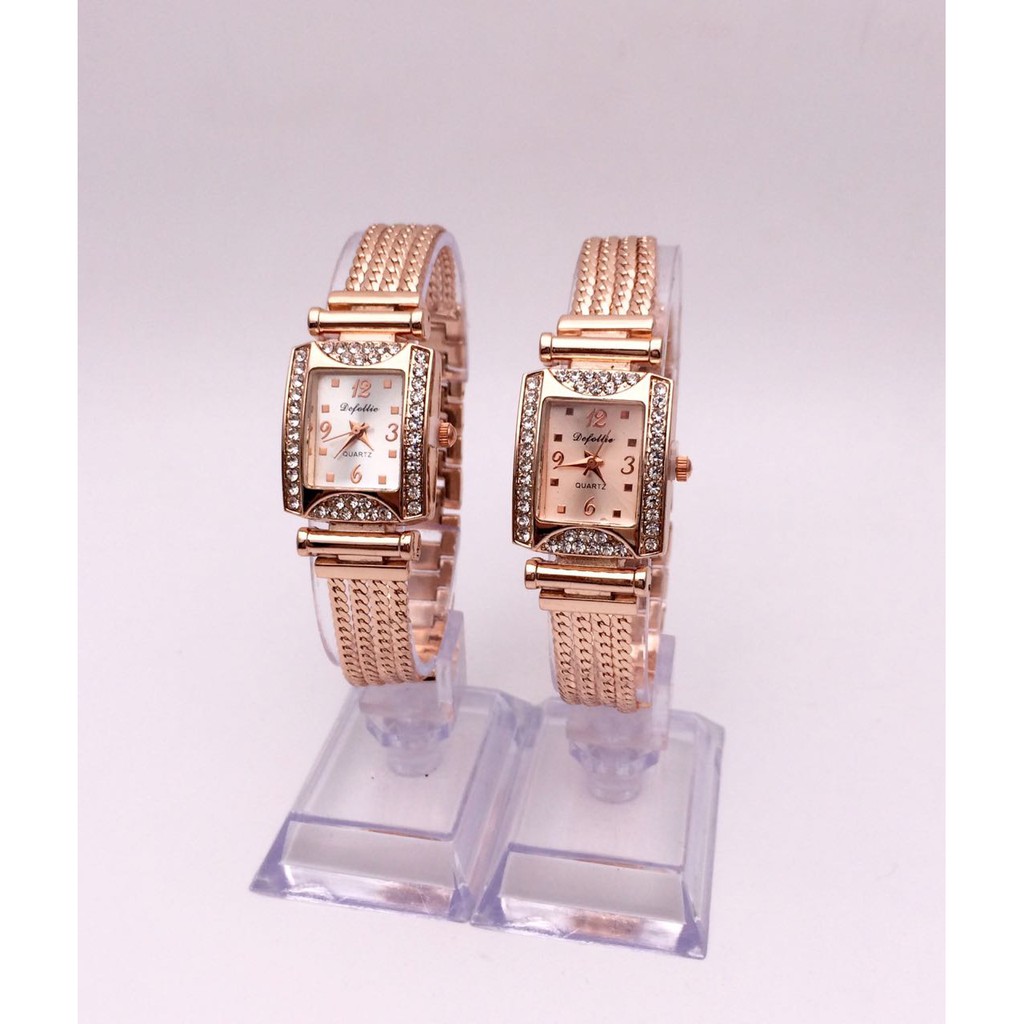 Jam Tangan Rantai wanita rose golf defollie 12