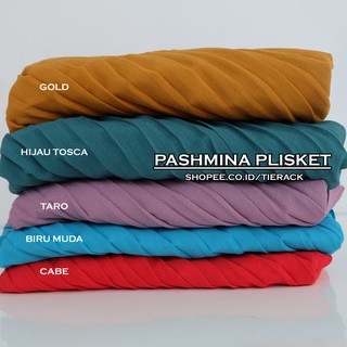 Jilbab Pashmina PLISKET Diamond Crepe - Kerudung Pasmina Diamon Italiano Prisket