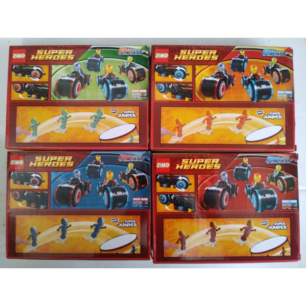 Lego Zimo Super Heroes IronMan Motorcycle brand new series