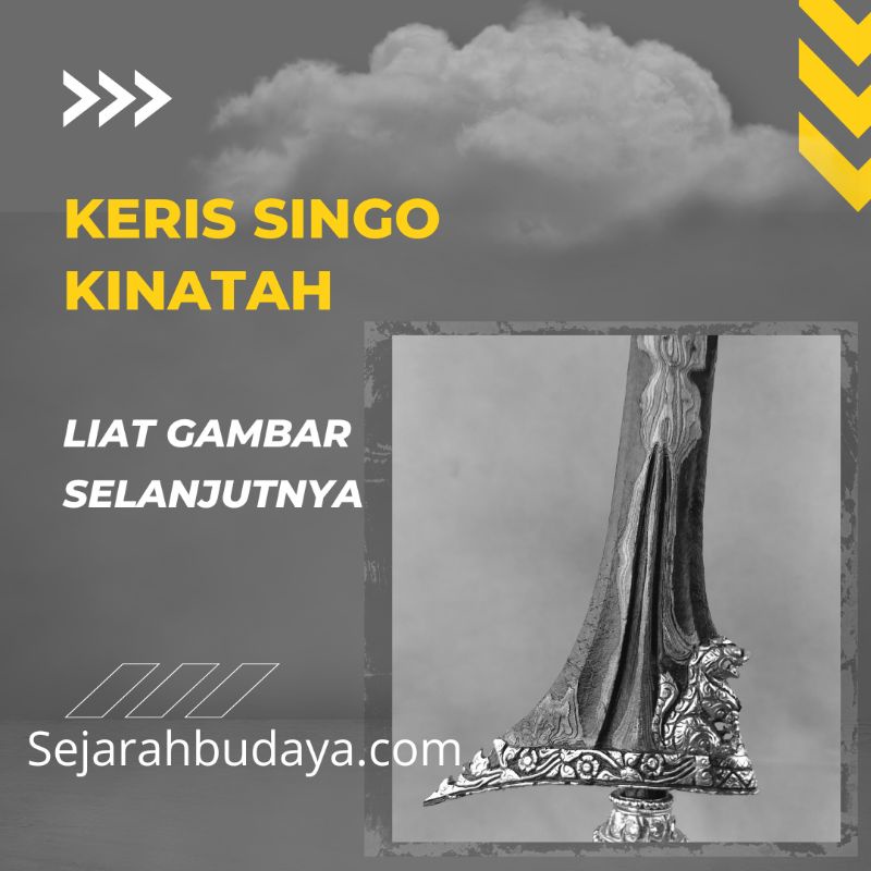 Keris Singo Barong Lurus Kinatah