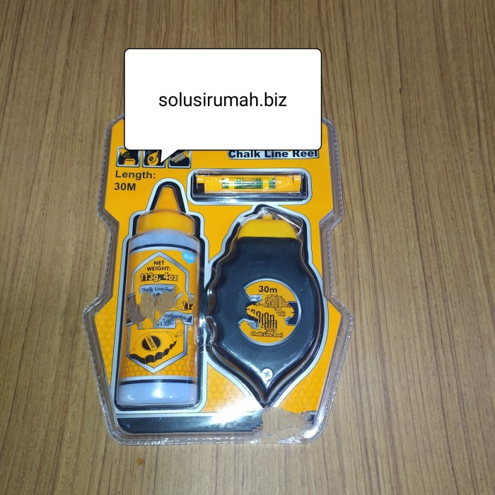 

LOT TUKANG INGCO TALI TINTA SIPATAN 30M CHALK LINE GARIS KAPUR HITAM P