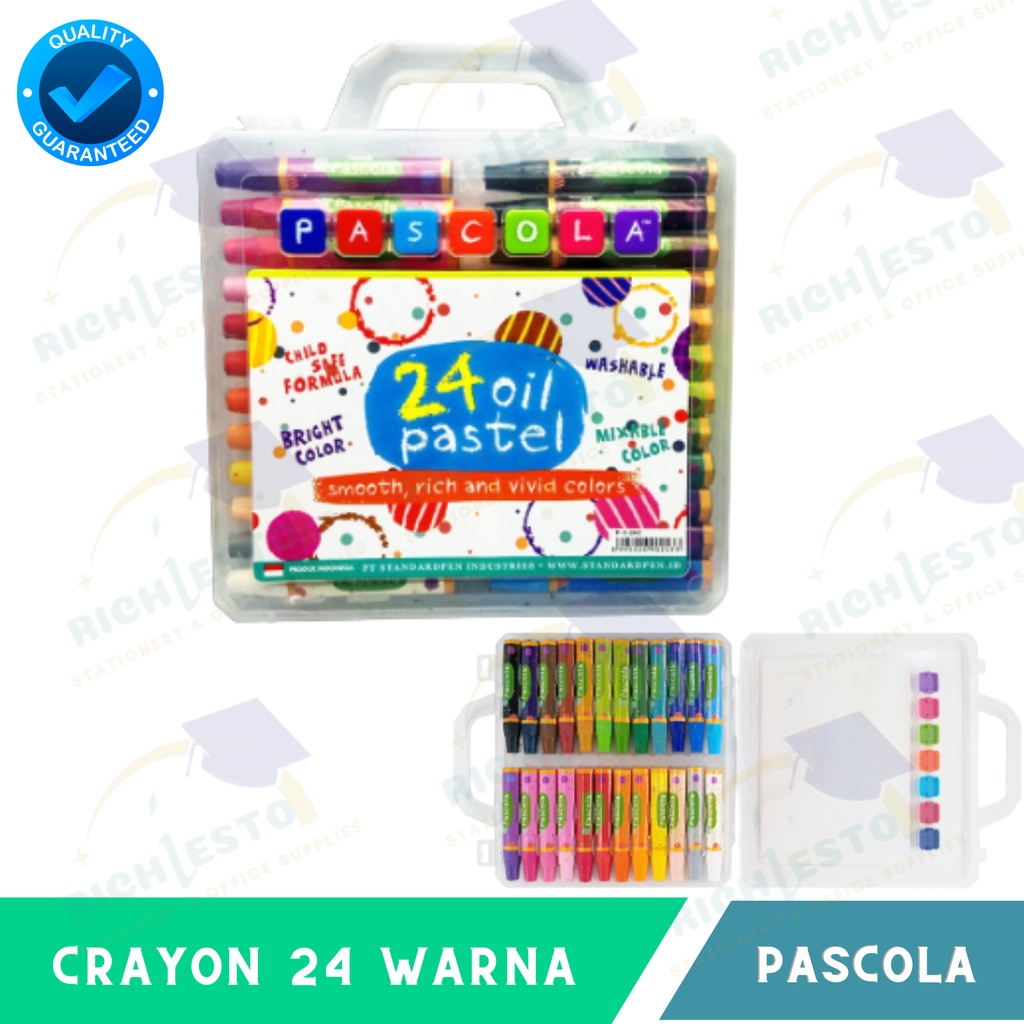 

Standard Pascola Oil Pastel 24 / Set ( Crayon / Pewarna)