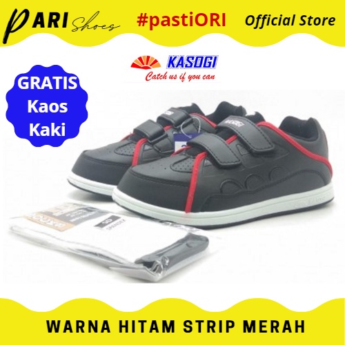Sepatu Anak Laki Laki dan Perempuan Sneakers Cowok Cewek Sekolah Murah Kasogi Ori Size Ukuran 30 31 