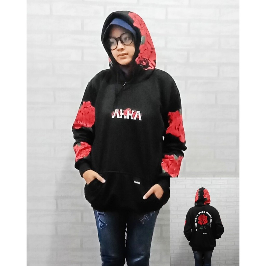 Jaket AHHA / Sweater Hoodie AHHA / Jaket Hoodie AHHA atta Halilintar merah