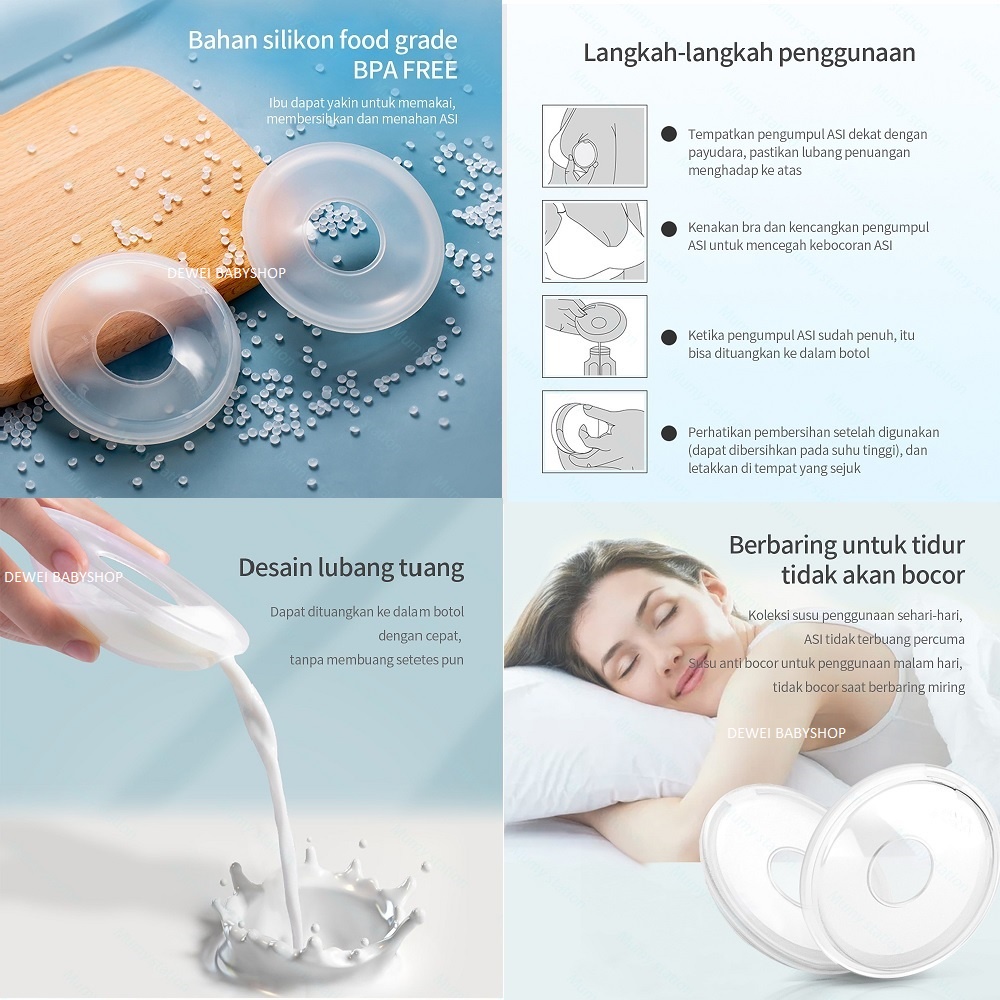 Wadah Penampung Asi (Kantong Tampung Tetesan Susu / BreastPad Shiled / Breast Pad Collection Milk Saver )