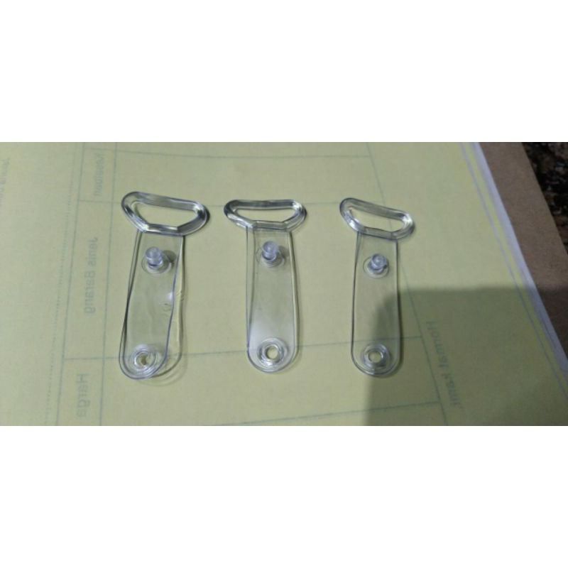 

jepitan plastik tali id card 2 cm isi 50 pcs